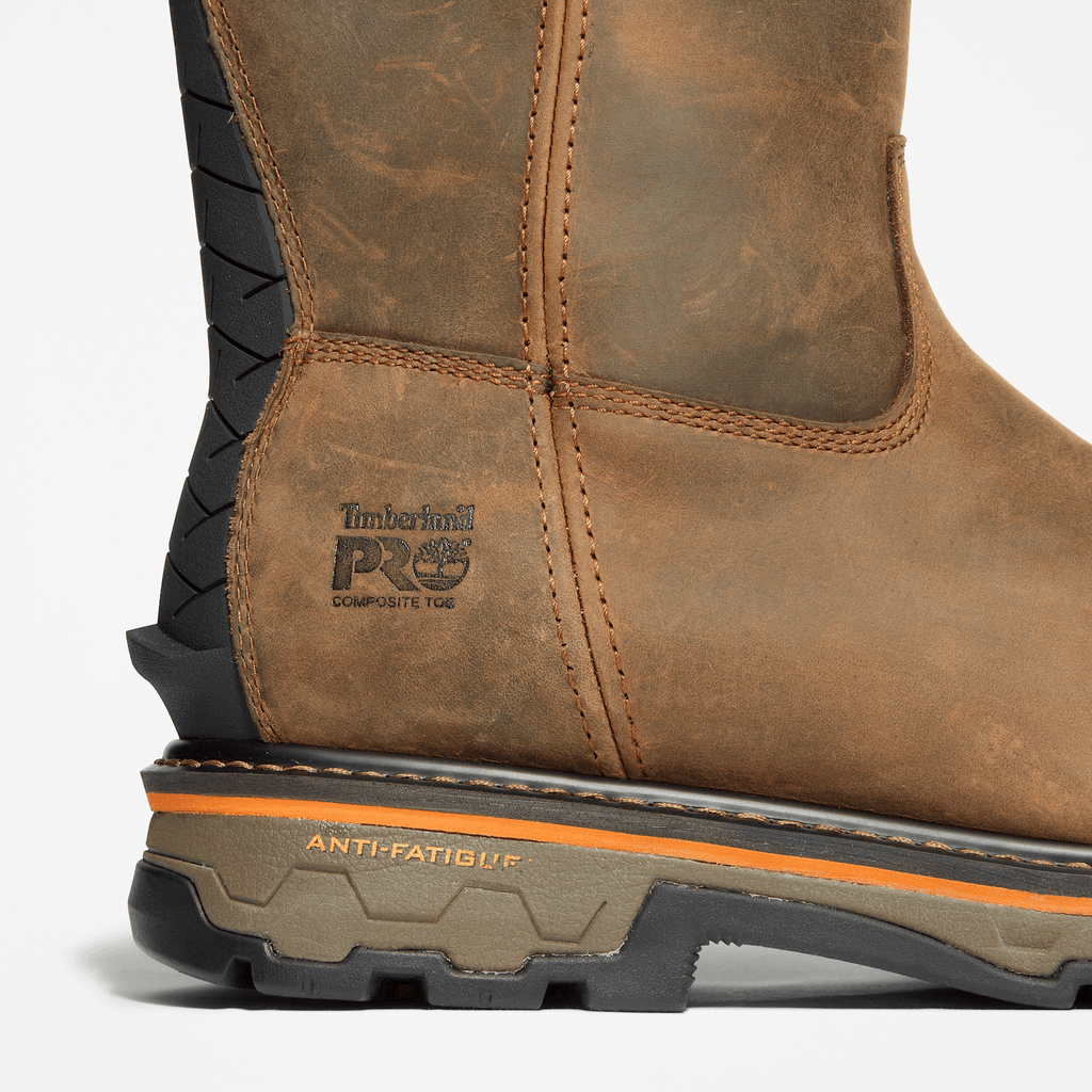 Mens True Grit Pull On Composite Toe Waterproof Work Boot TBL Turkish Coffee Brown ALT7