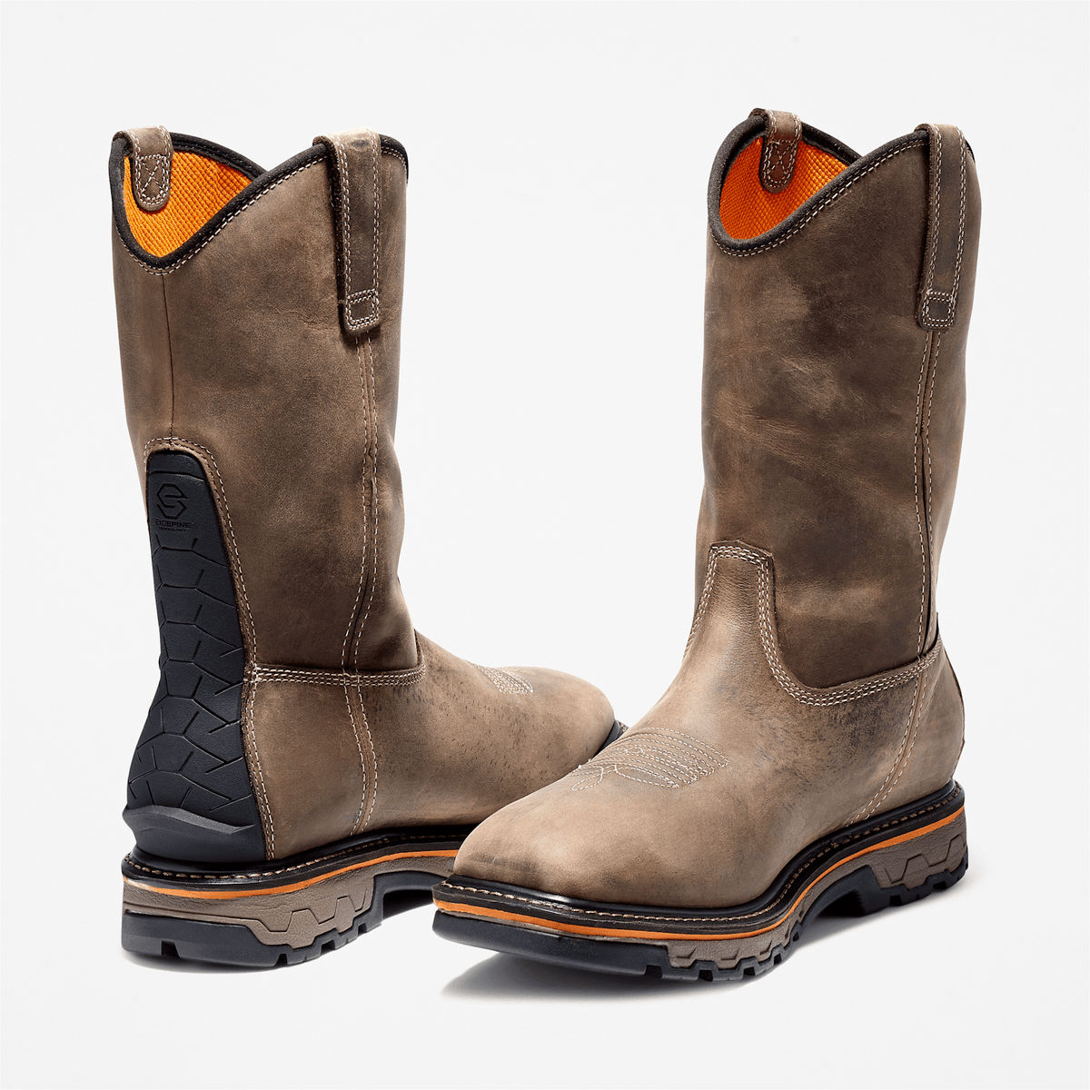 Mens True Grit Pull On Waterproof Work Boot TBL Turkish Coffee ALT5