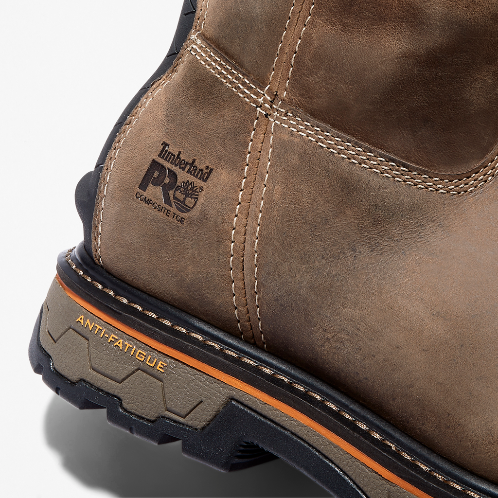 Mens True Grit Pull On Waterproof Work Boot TBL Turkish Coffee ALT6