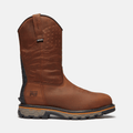 Mens True Grit USA PullOn Composite Toe Waterproof Work Boot TBL Medium Brown FullGrain HERO