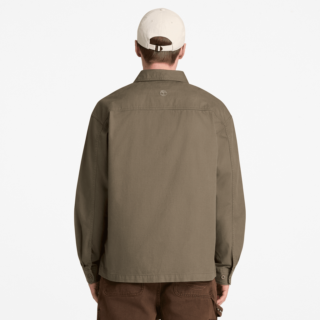 Mens Twill Overshirt TBL Dark Olive ALT8
