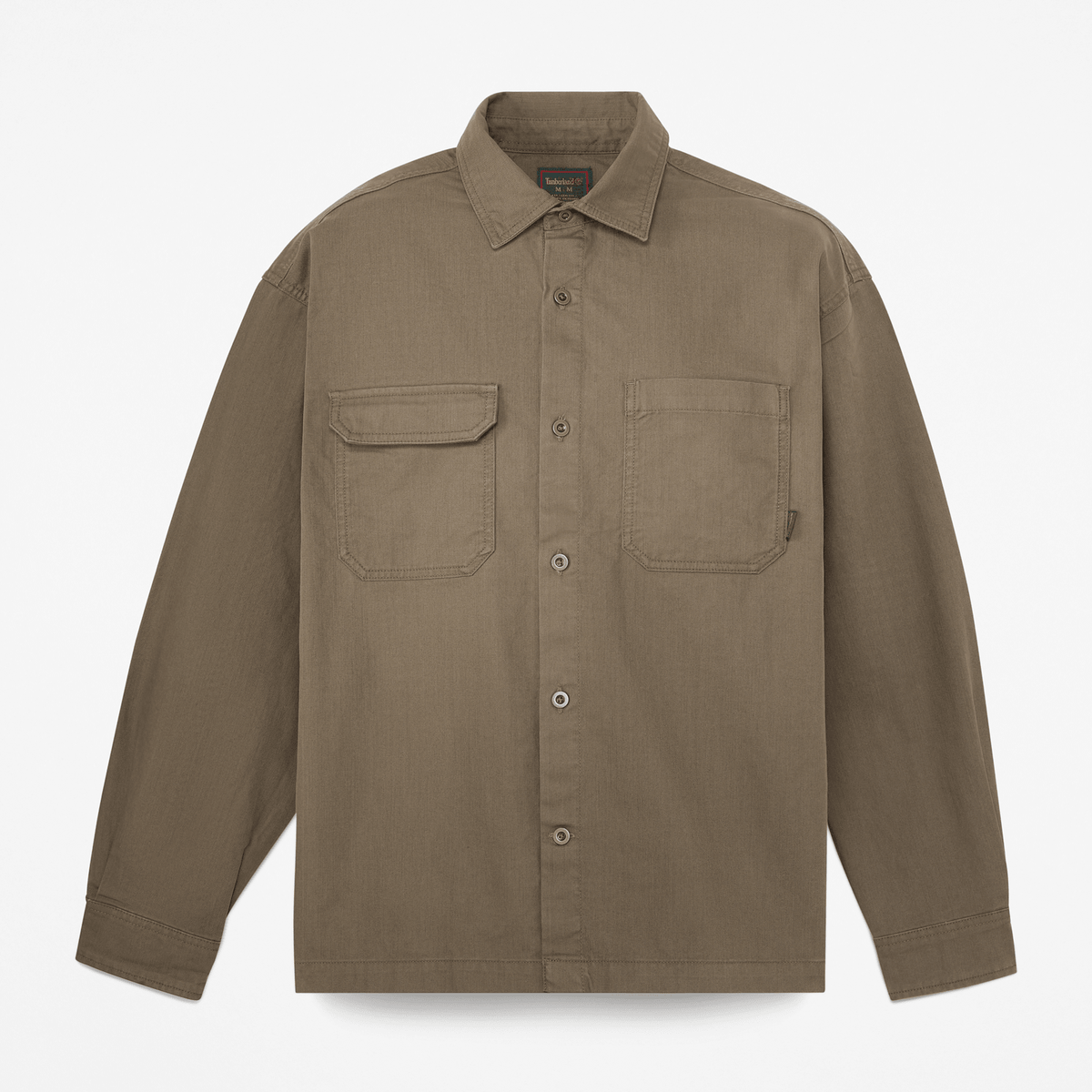 Mens Twill Overshirt TBL Dark Olive HERO
