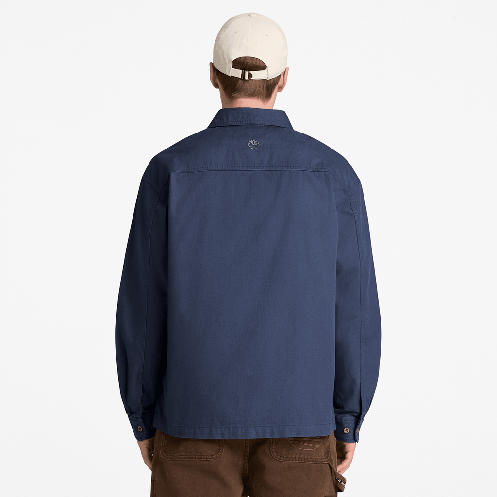 Mens Twill Overshirt TBL Mood Indigo ALT8