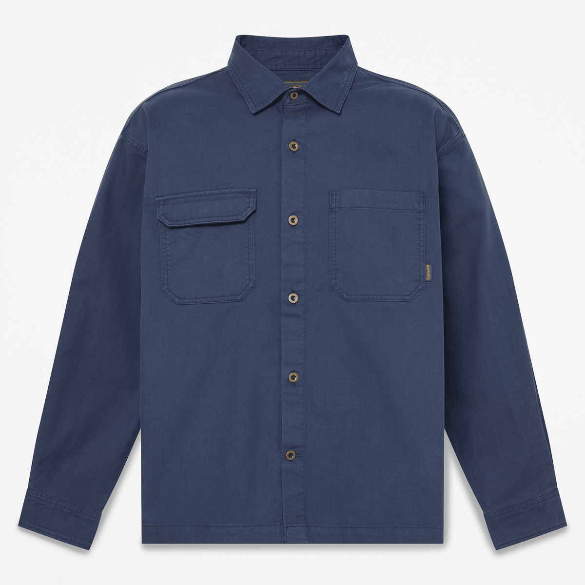 Mens Twill Overshirt TBL Mood Indigo HERO