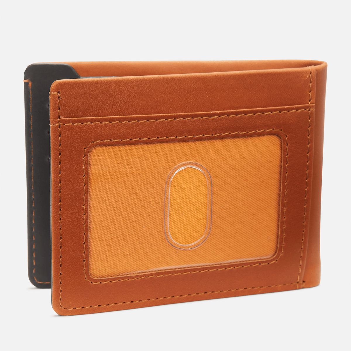 Mens TwoTone Billfold with Back ID TBL Cognac ALT2
