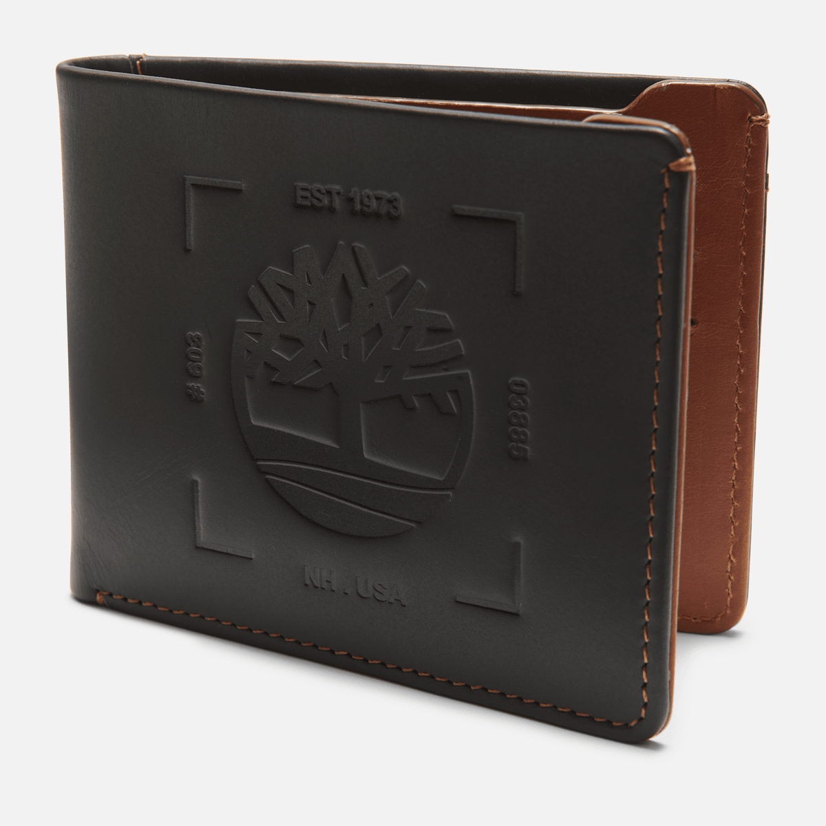 Mens TwoTone Billfold with Back ID TBL Black HERO