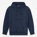Mens Wareham Tree Logo Patch Hoodie TBL Dark Sapphire HERO
