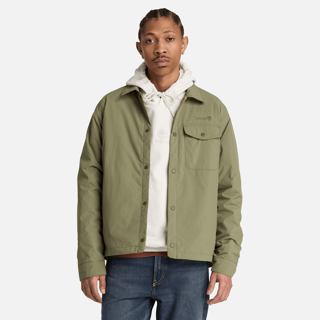 Mens Water Repellent Insulated Shacket TBL Deep Lichen Green ALT1