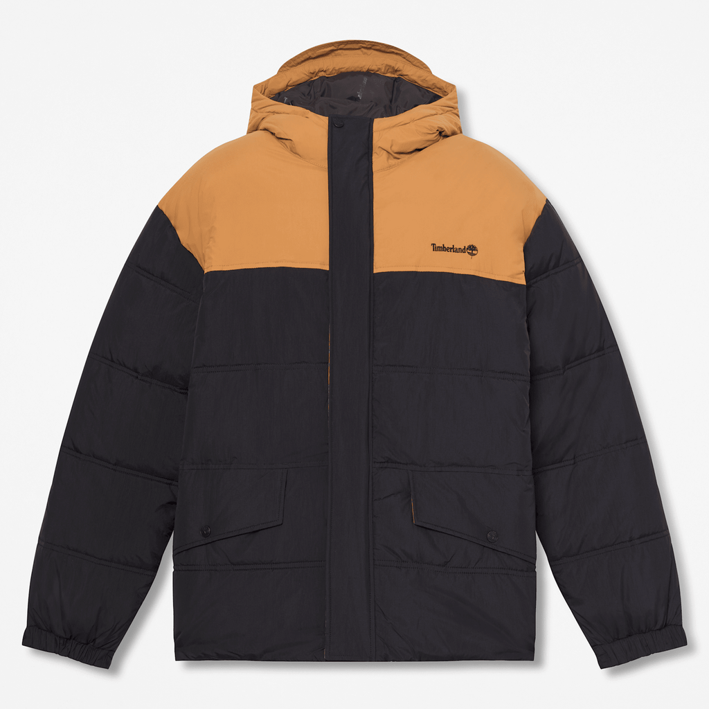Mens Water Repellent Puffer Jacket TBL BlackWheat HERO