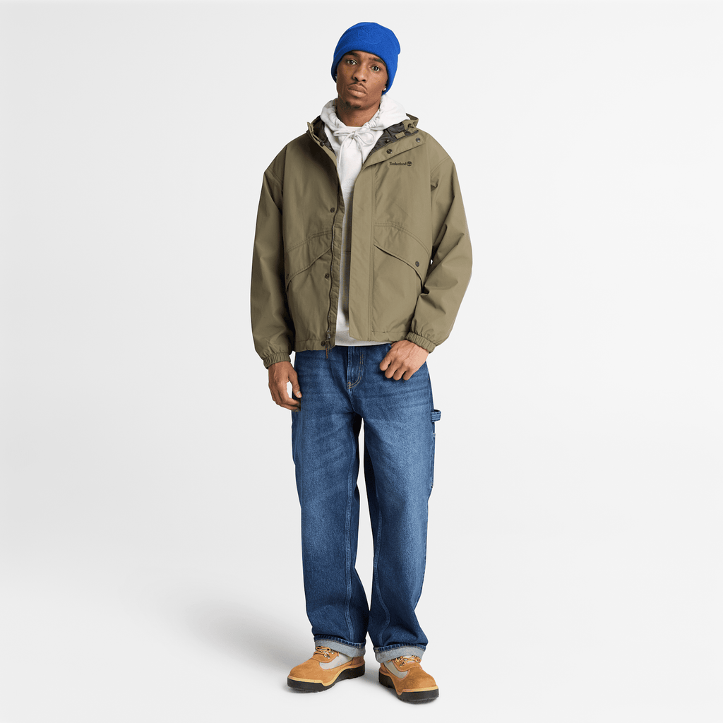 Mens Weatherline Waterproof Shell Jacket TBL Dark Olive ALT2