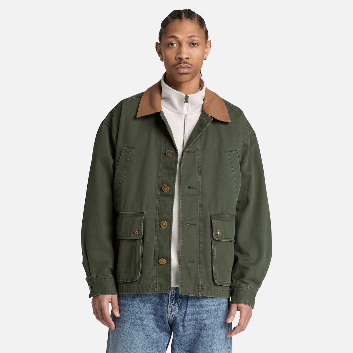 Mens Wenham Field Coat TBL Dark Green ALT1