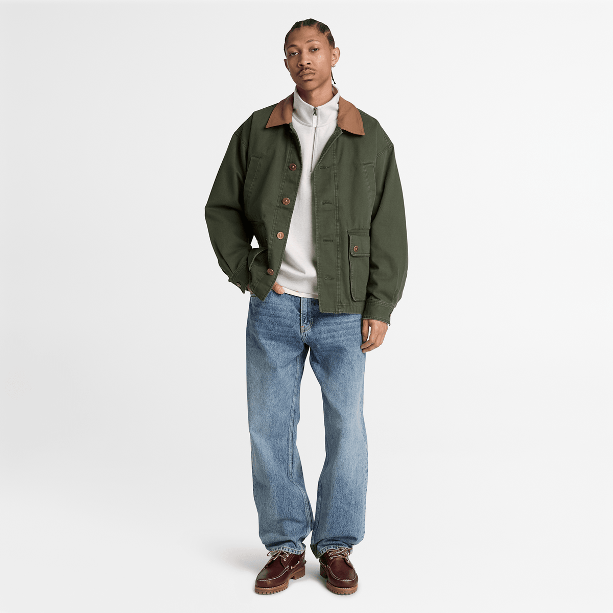 Mens Wenham Field Coat TBL Dark Green ALT2