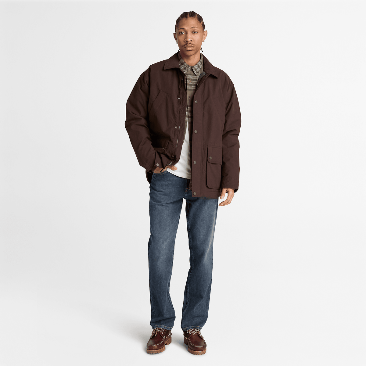Mens Wenham Insulated Field Coat TBL Dark Brown ALT2