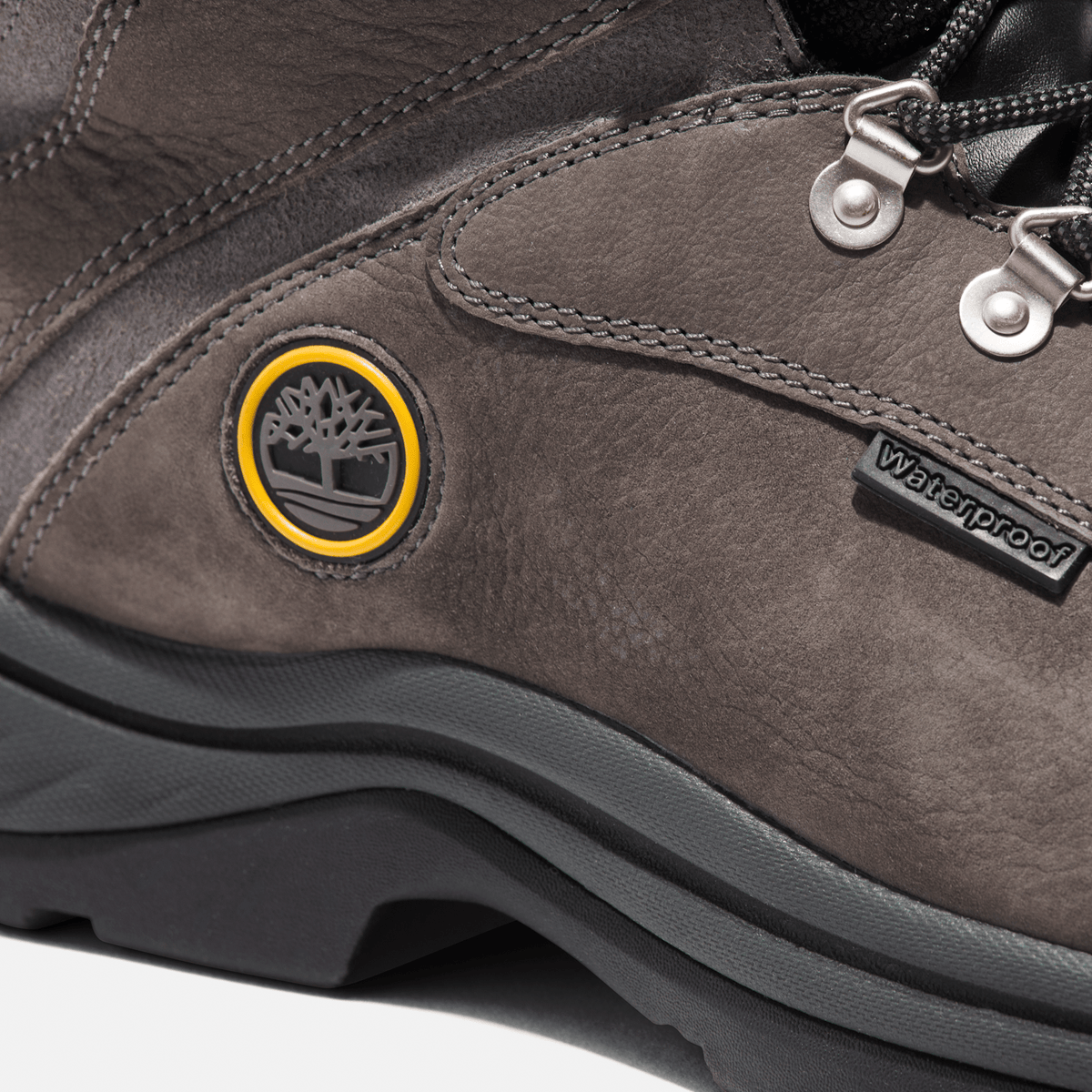 Mens White Ledge Mid Waterproof Hiking Boot TBL Castle Grey ALT7