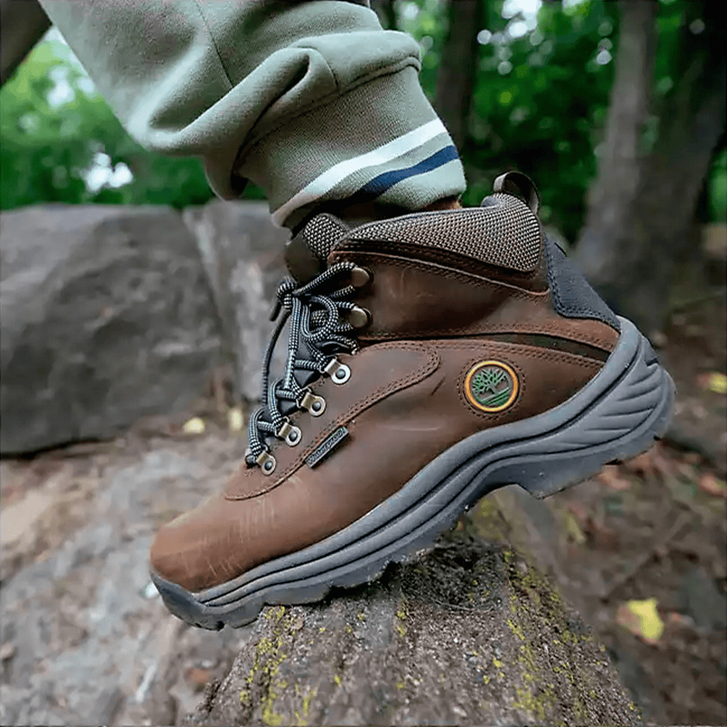 Mens White Ledge Waterproof Mid Hiker Boot TBL Brown ALT1