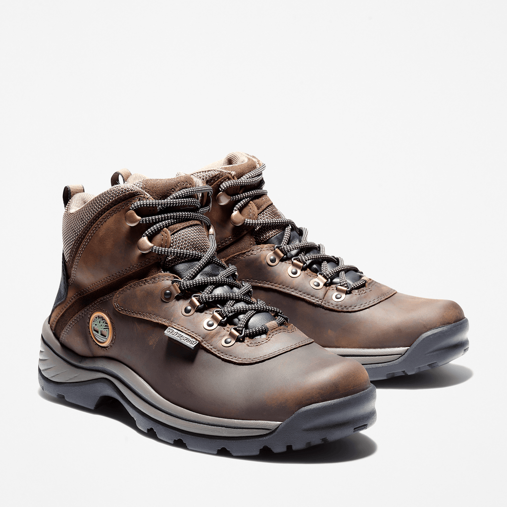 Mens White Ledge Waterproof Mid Hiker Boot TBL Brown ALT4