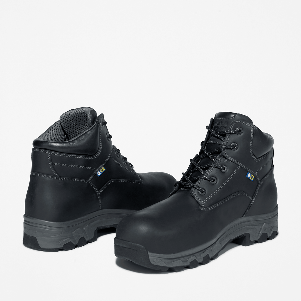 Mens Workstead 6 Composite Toe Work Boot TBL Black ALT5