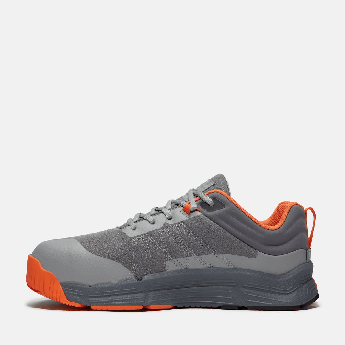 Mens XR1 Dynamic Natural Fit Alloy Toe Work Sneaker TBL Grey MeshOrange ALT6