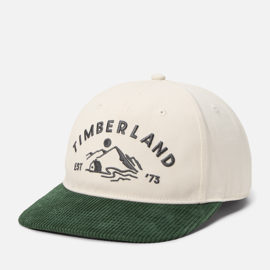 Mountain Cord Baseball Cap TBL WhiteDark Green HERO