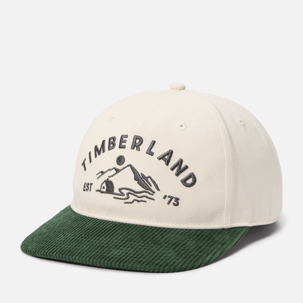 Mountain Cord Baseball Cap TBL WhiteDark Green HERO