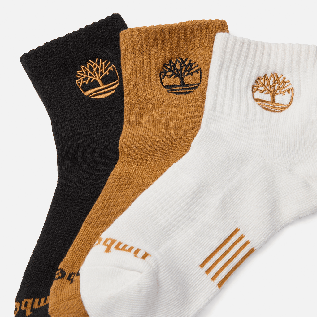 Newmarket Village 3Pack Half Cushion Quarter Sock TBL Wheat ALT1