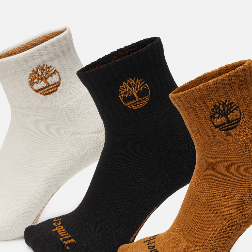 Newmarket Village 3Pack Half Cushion Quarter Sock TBL Wheat ALT2