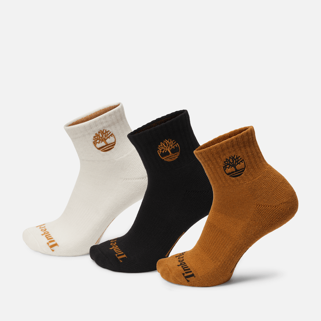 Newmarket Village 3Pack Half Cushion Quarter Sock TBL Wheat HERO