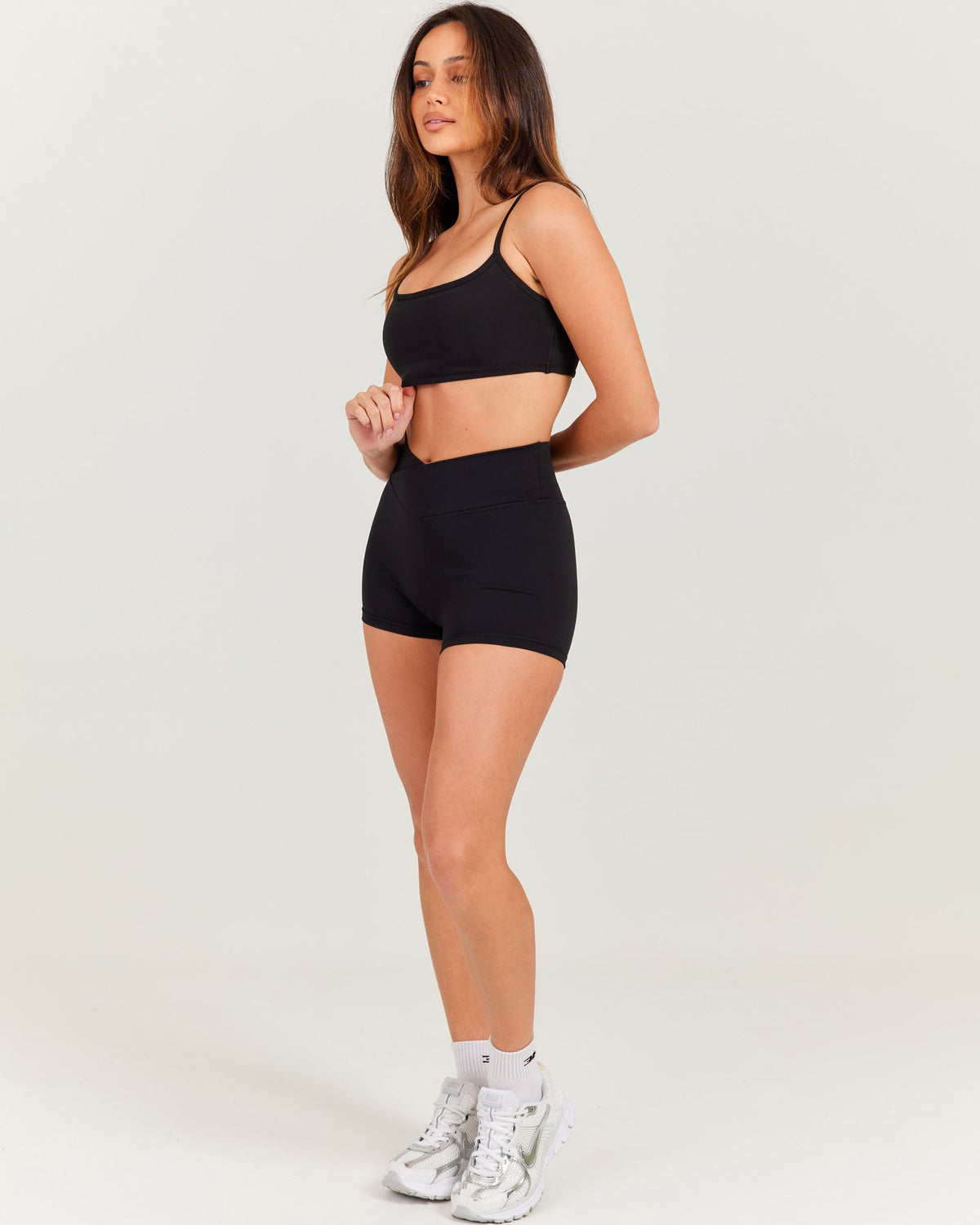 Aura Micro Cross Over Shorts - Black