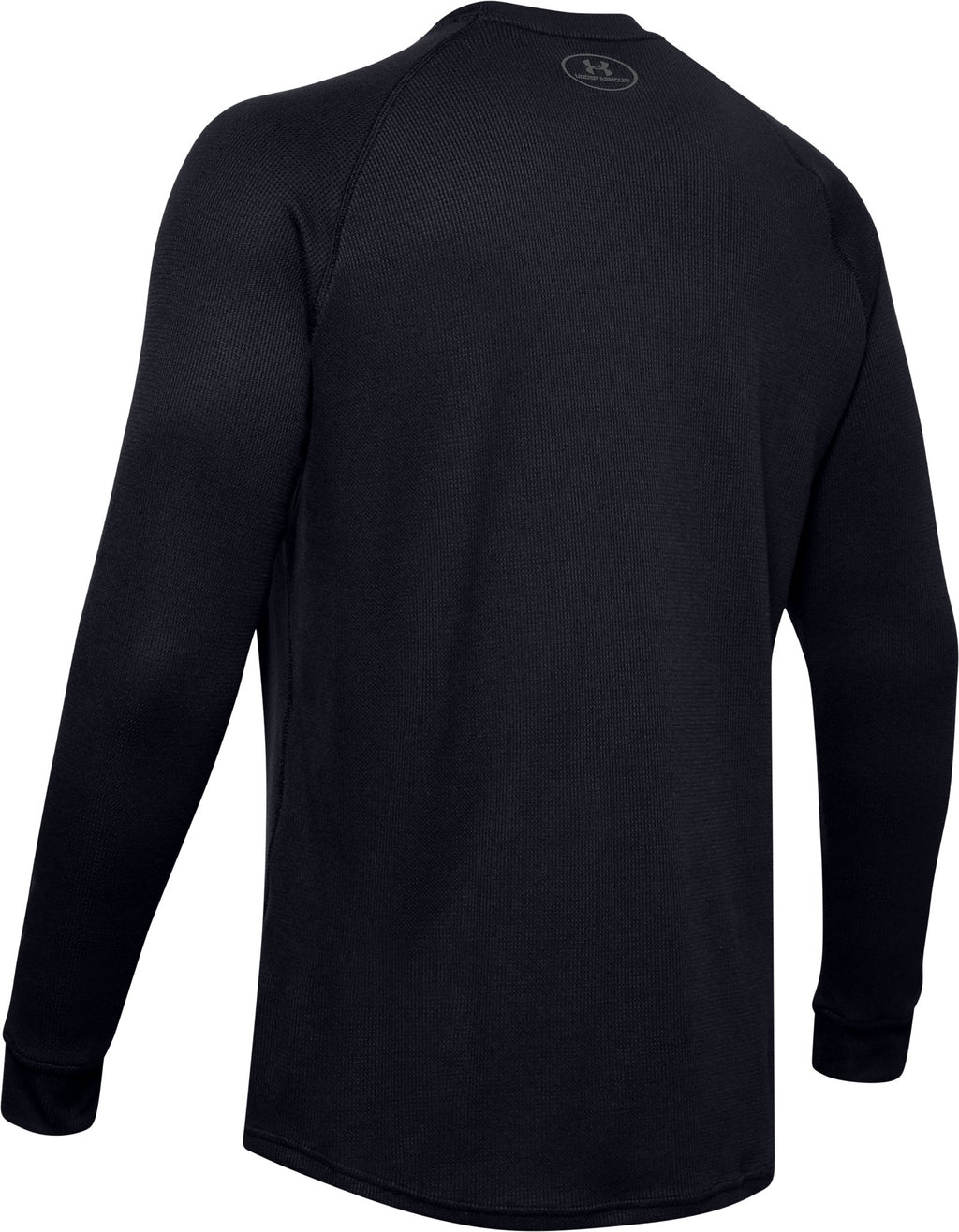 UA Waffle Men's Crew Long Sleeve - Black