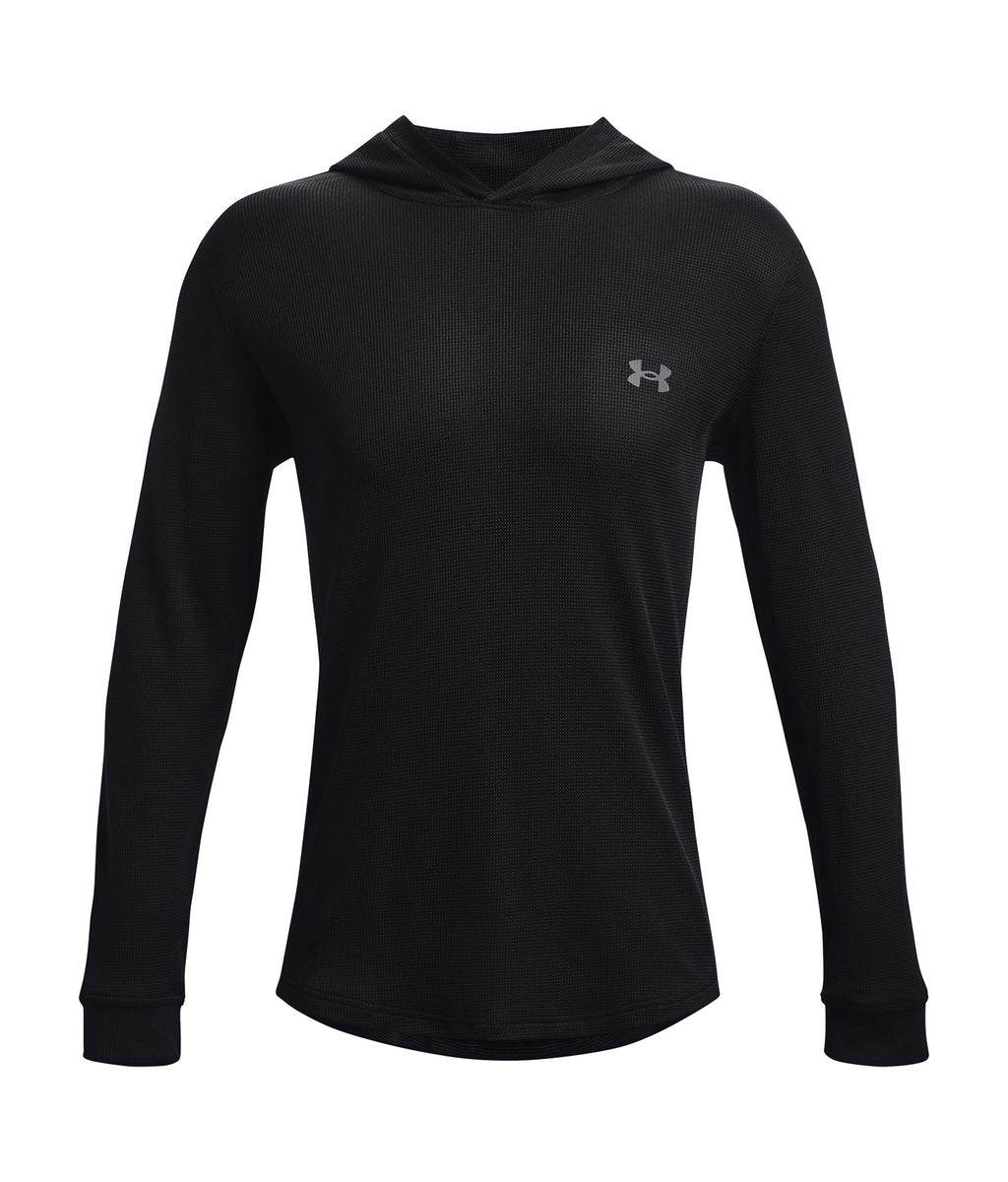 UA Waffle Men's Hoodie - Black