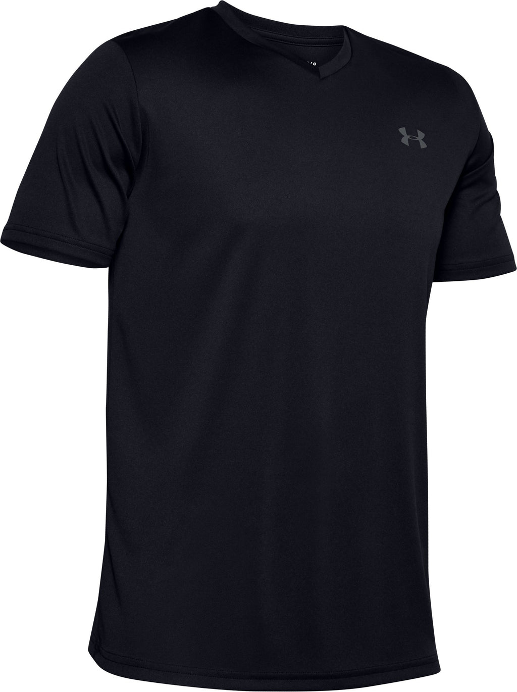 UA Velocity Men's V-neck Short Sleeve - Black