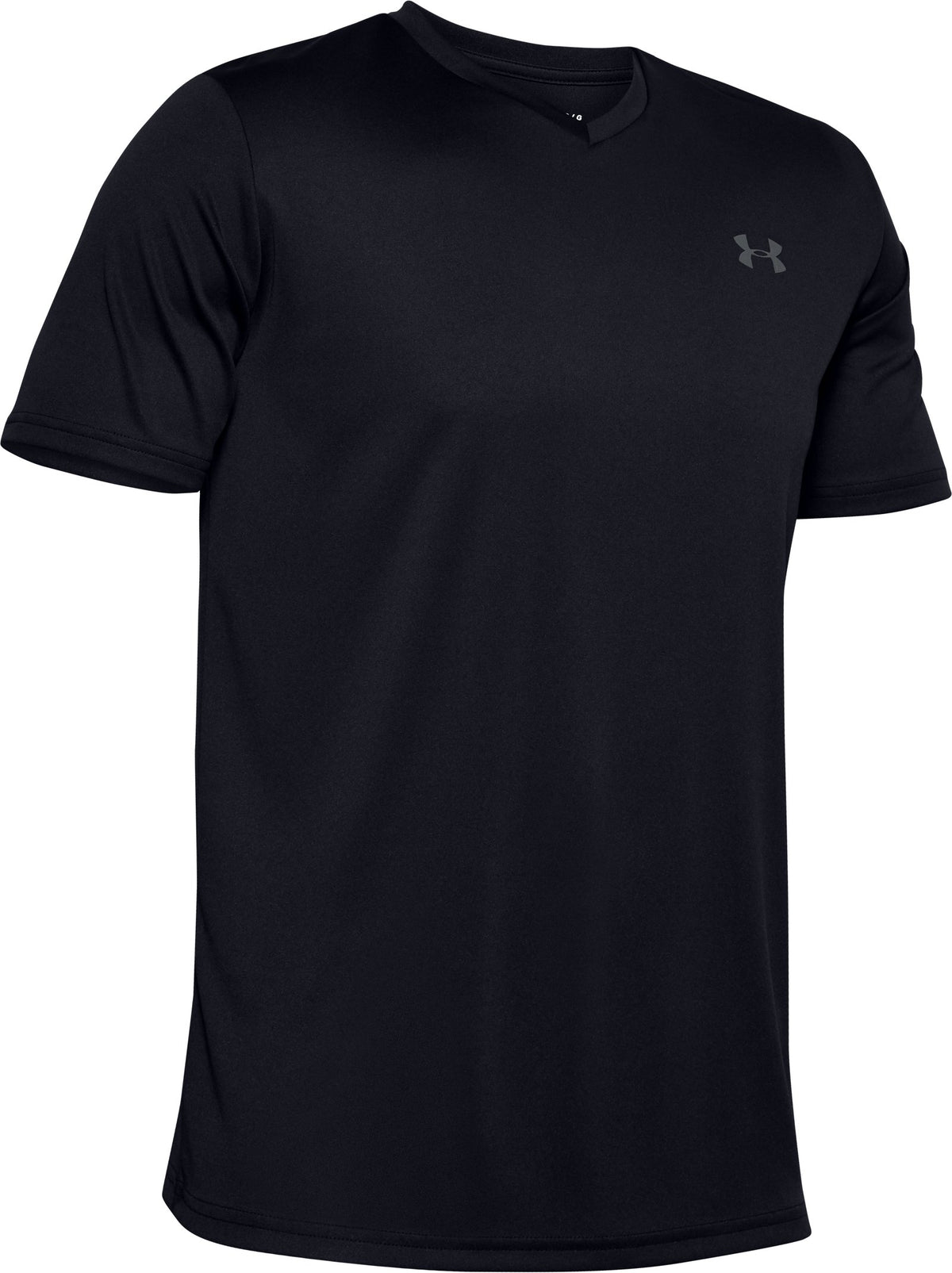 UA Velocity Men's V-neck Short Sleeve - Black