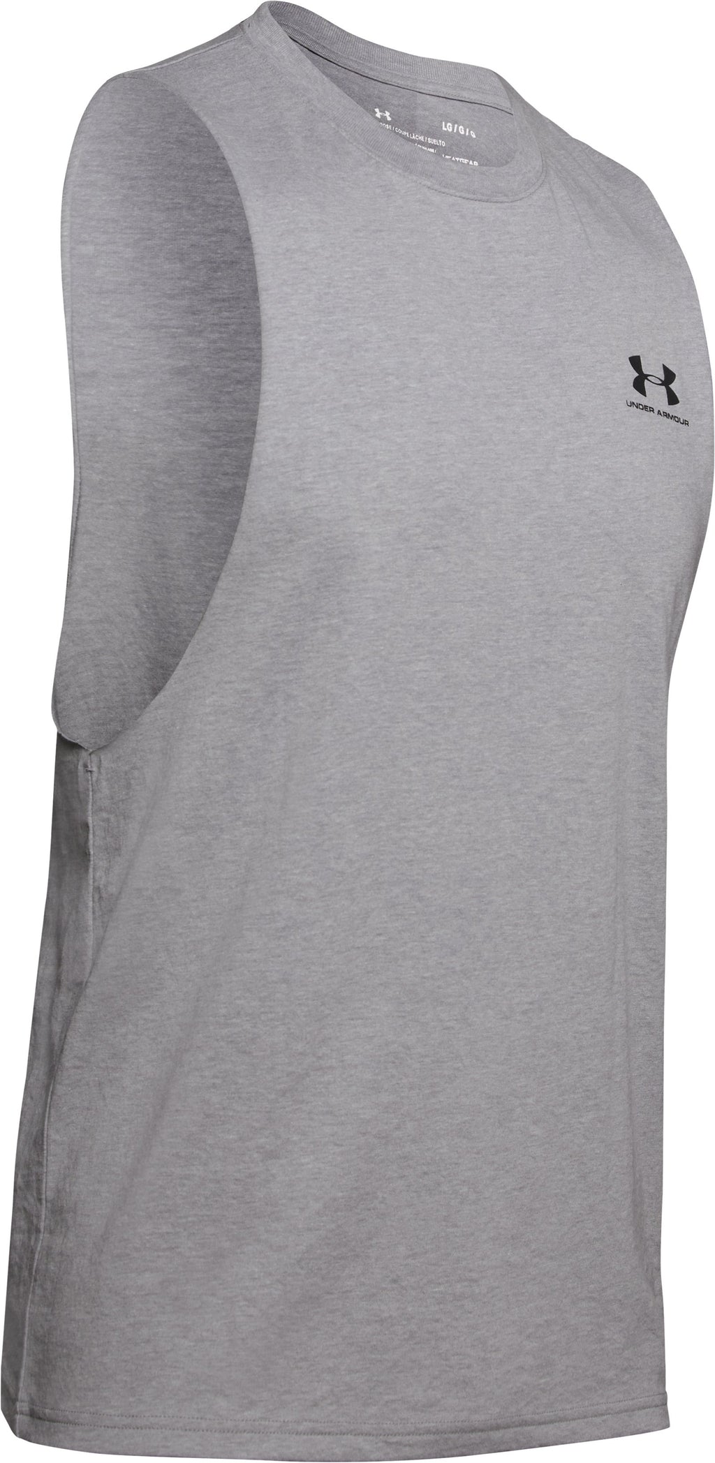 UA Left Chest Cut-Off Men's Tank - White