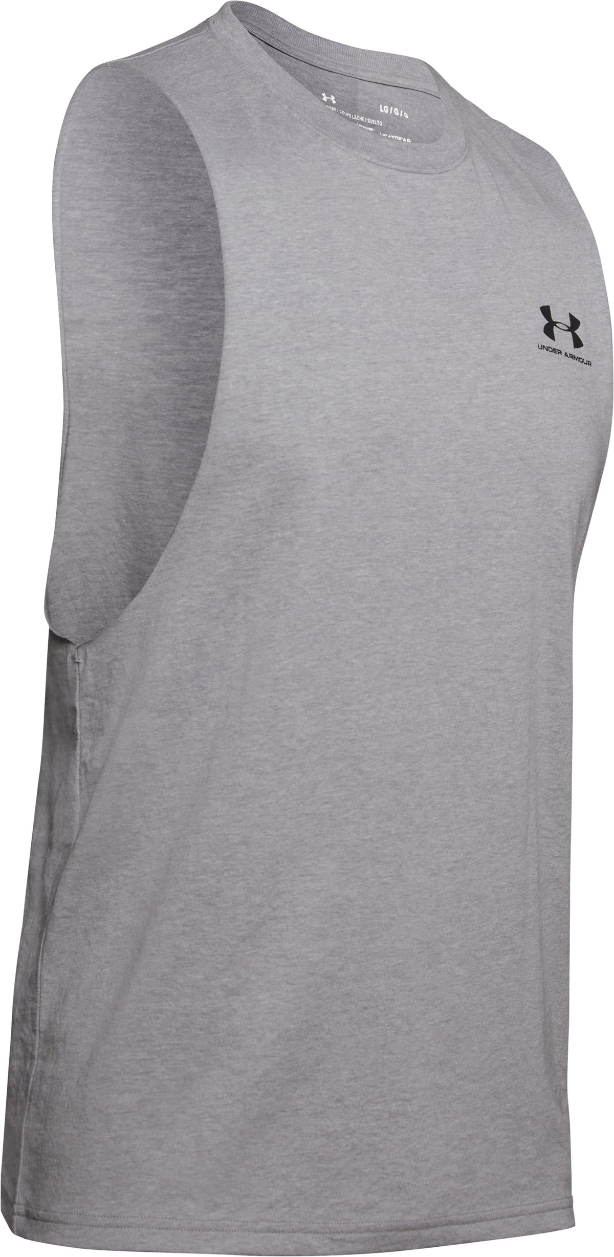 UA Left Chest Cut-Off Men's Tank - White