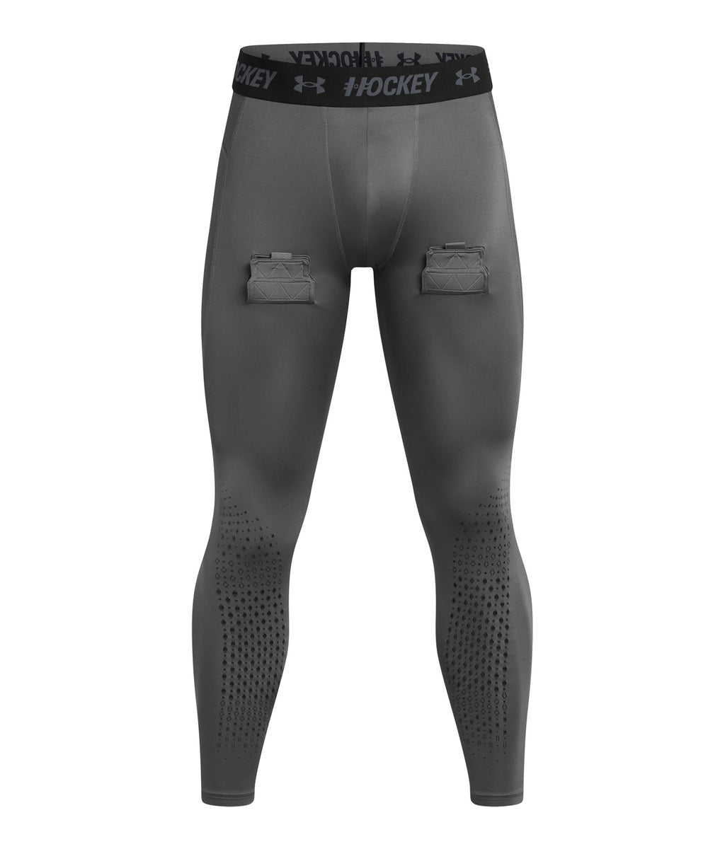 UA Hockey Compression Men's Leggings - Gray