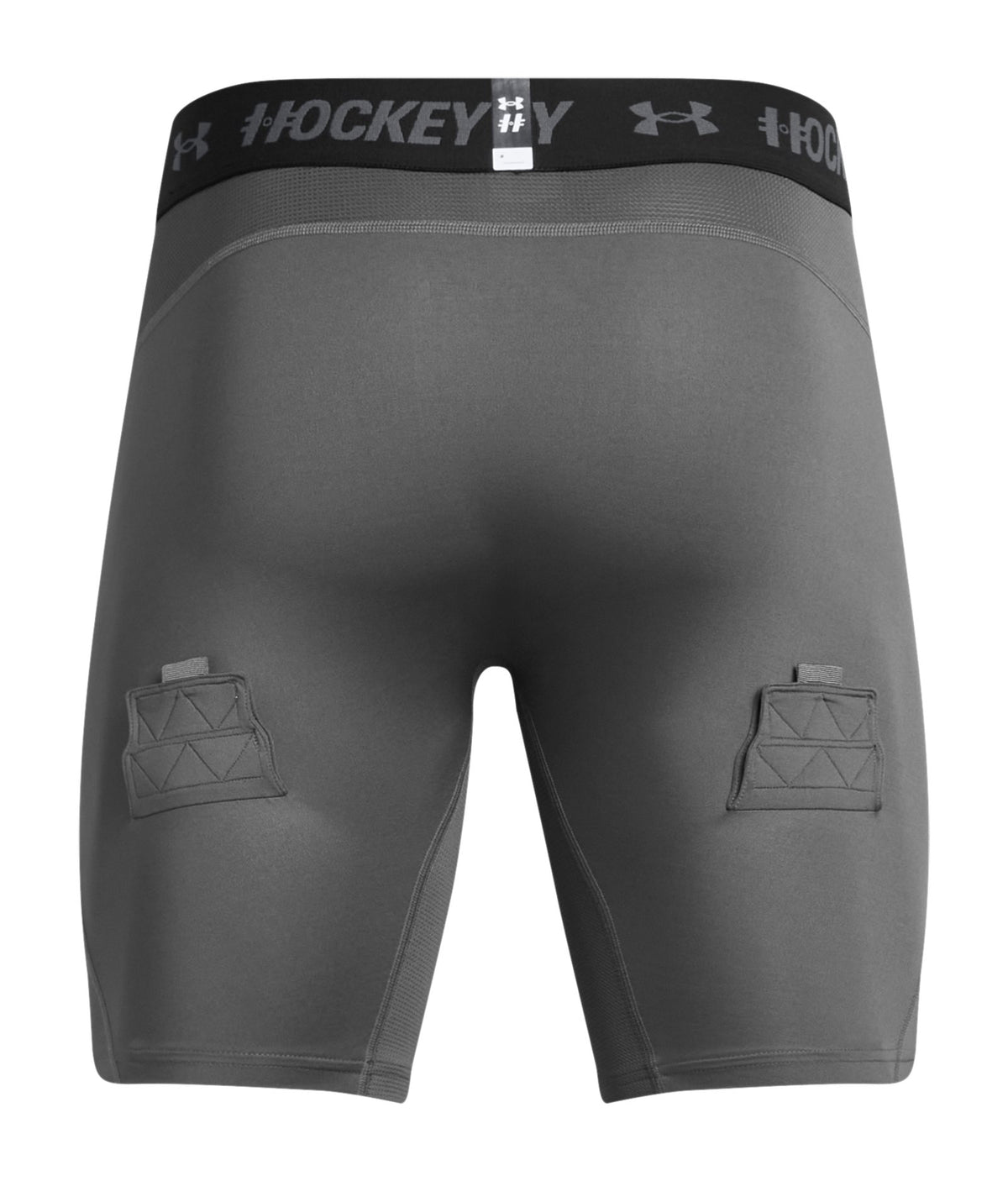 UA Hockey Compression Men's 9" Shorts - Gray
