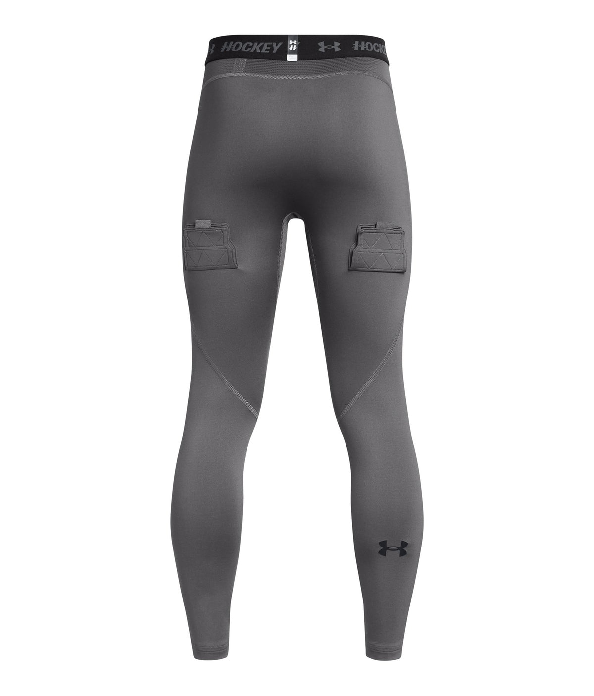 UA Hockey Boys' Fitted Leggings - Gray