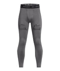 UA Hockey Boys' Fitted Leggings - Gray