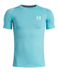 HeatGear® Armour Boys' Short Sleeve - Blue