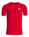 HeatGear® Armour Boys' Short Sleeve - Red