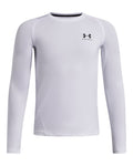 HeatGear® Armour Boys' Long Sleeve - White