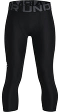 HeatGear® Armour Boys' ¾ Leggings - Black