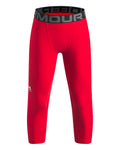 HeatGear® Armour Boys' ¾ Leggings - Red