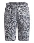 UA Velocity Printed Boys' Shorts - Gray