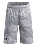 UA Velocity Printed Boys' Shorts - Gray