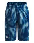 UA Velocity Printed Boys' Shorts - Blue