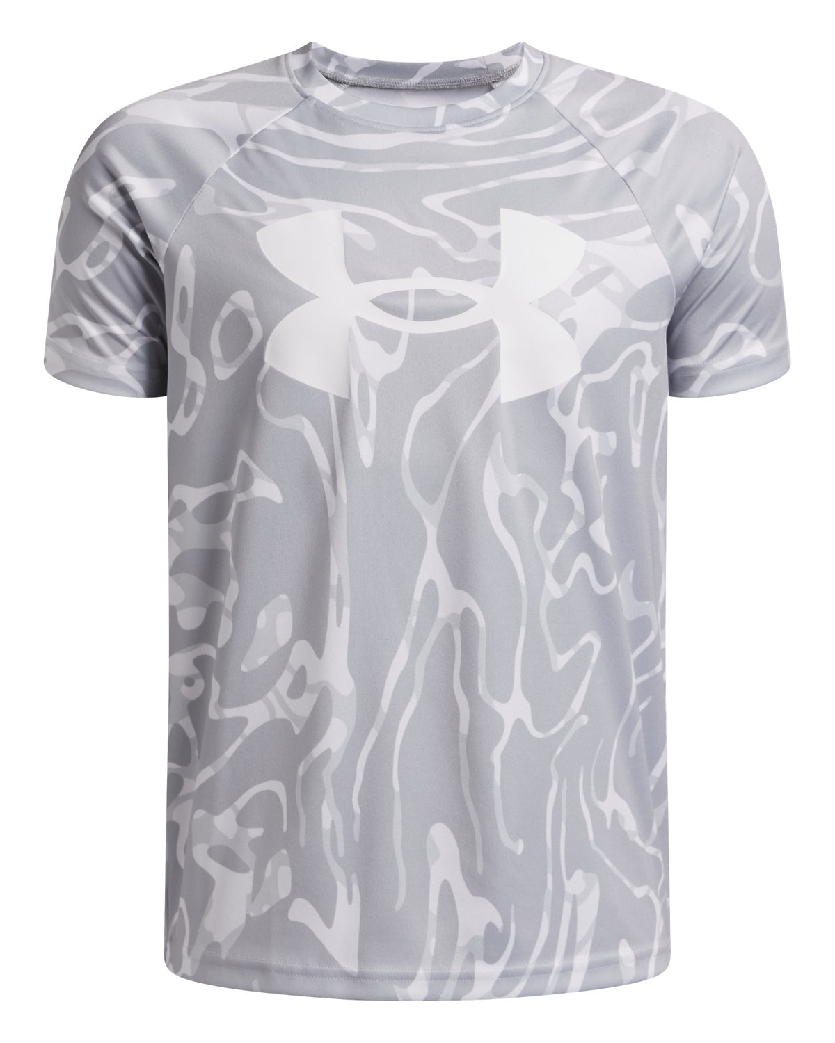 UA Tech™ Big Logo Printed Boys' Short Sleeve - Gray