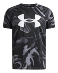 UA Tech™ Big Logo Printed Boys' Short Sleeve - Black