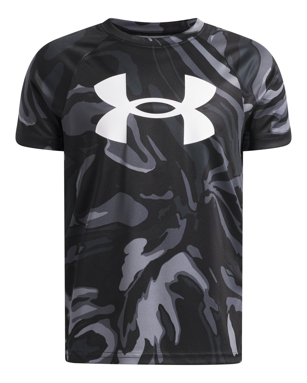UA Tech™ Big Logo Printed Boys' Short Sleeve - Black