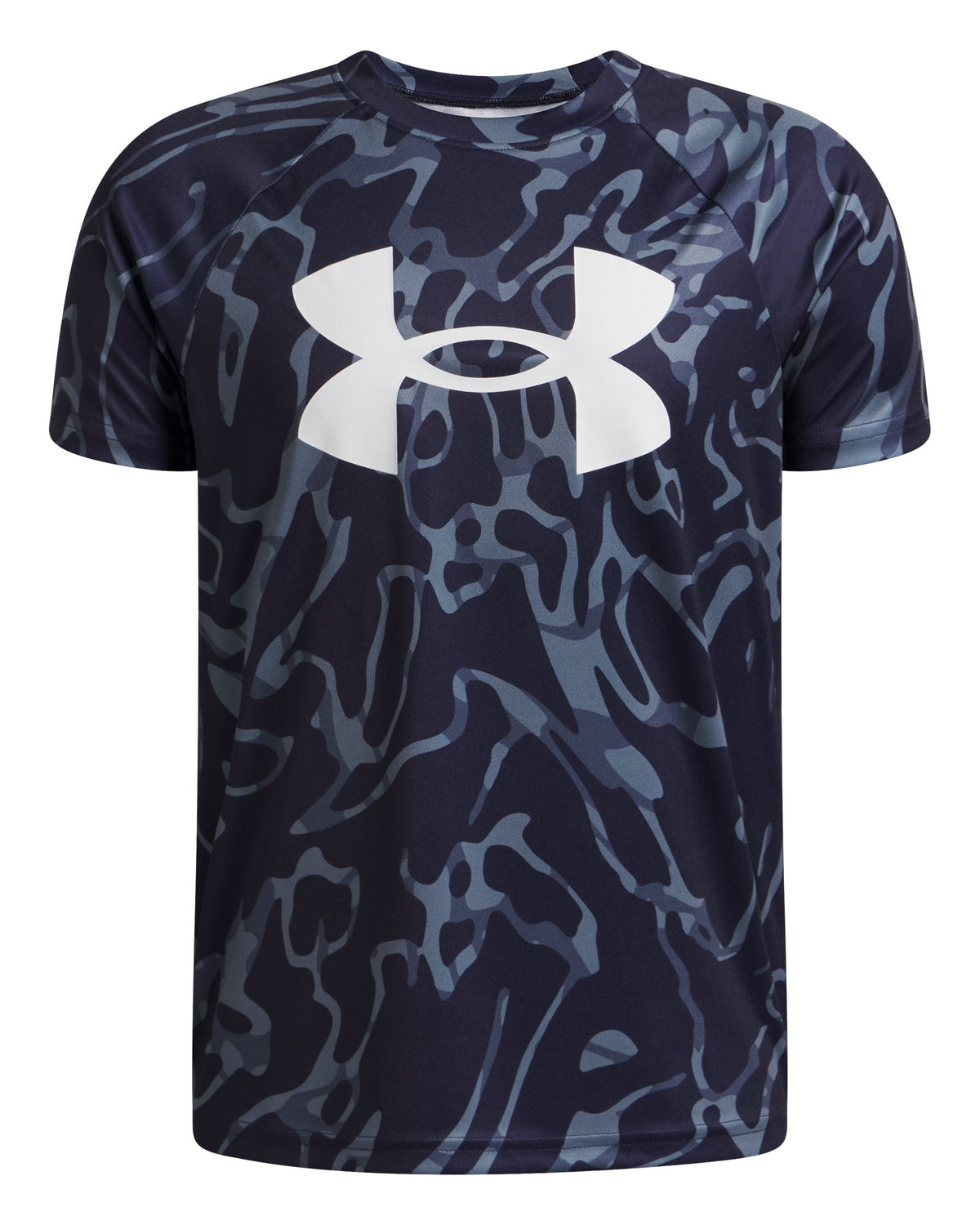 UA Tech™ Big Logo Printed Boys' Short Sleeve - Blue